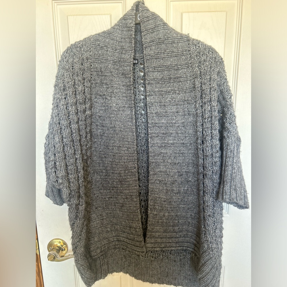Gray Knit Sweater -Express